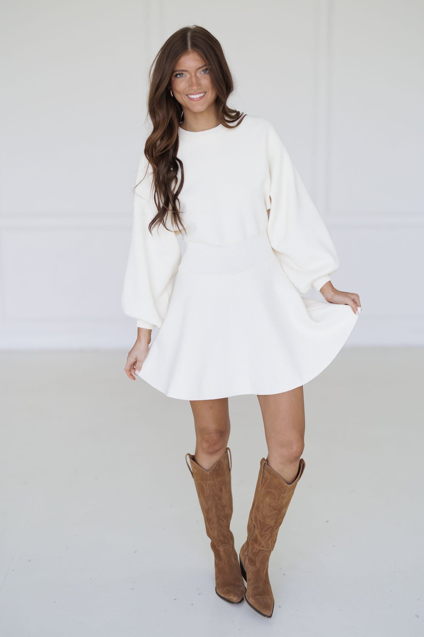 Sherwood | Cream Luxe Dress