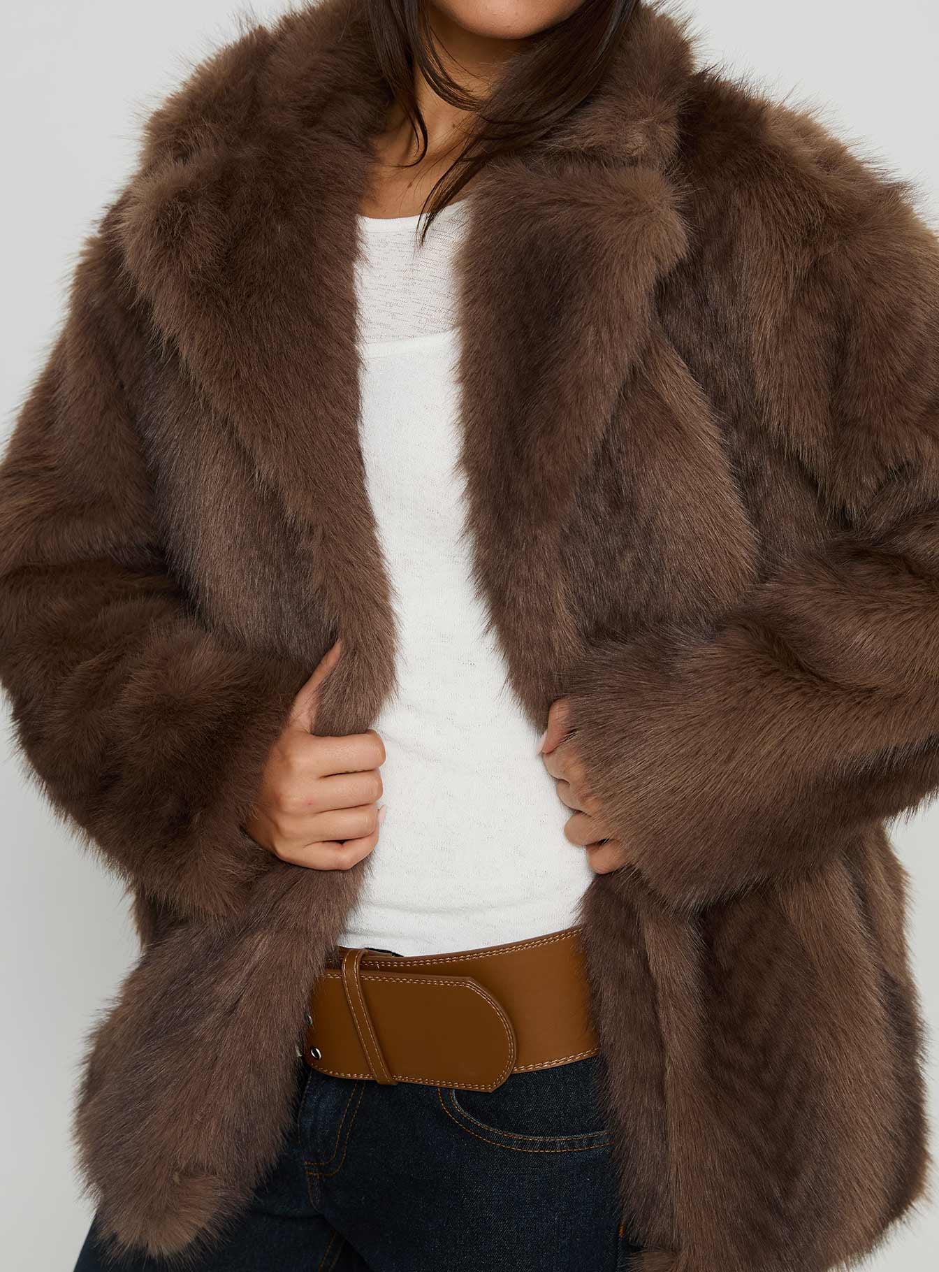 Super Trouper Faux Fur Jacket Multi