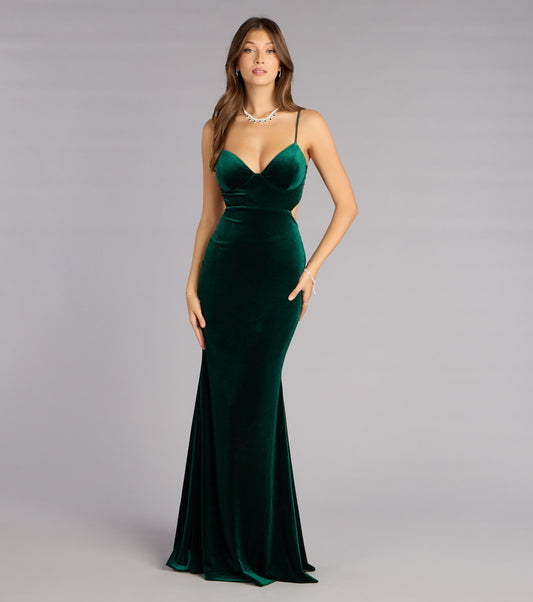 Starlit Velvet Elegance Dress