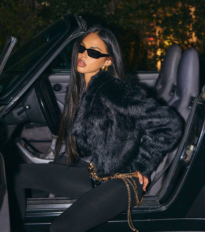 Glam Cropped Faux Fur