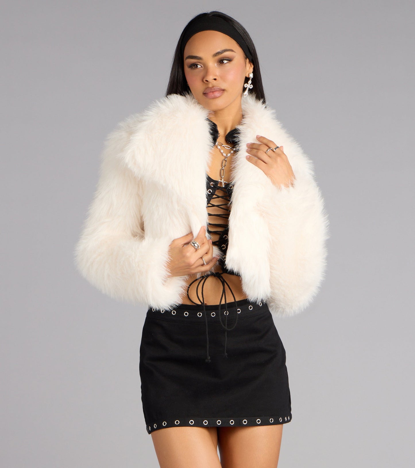 Glam Cropped Faux Fur