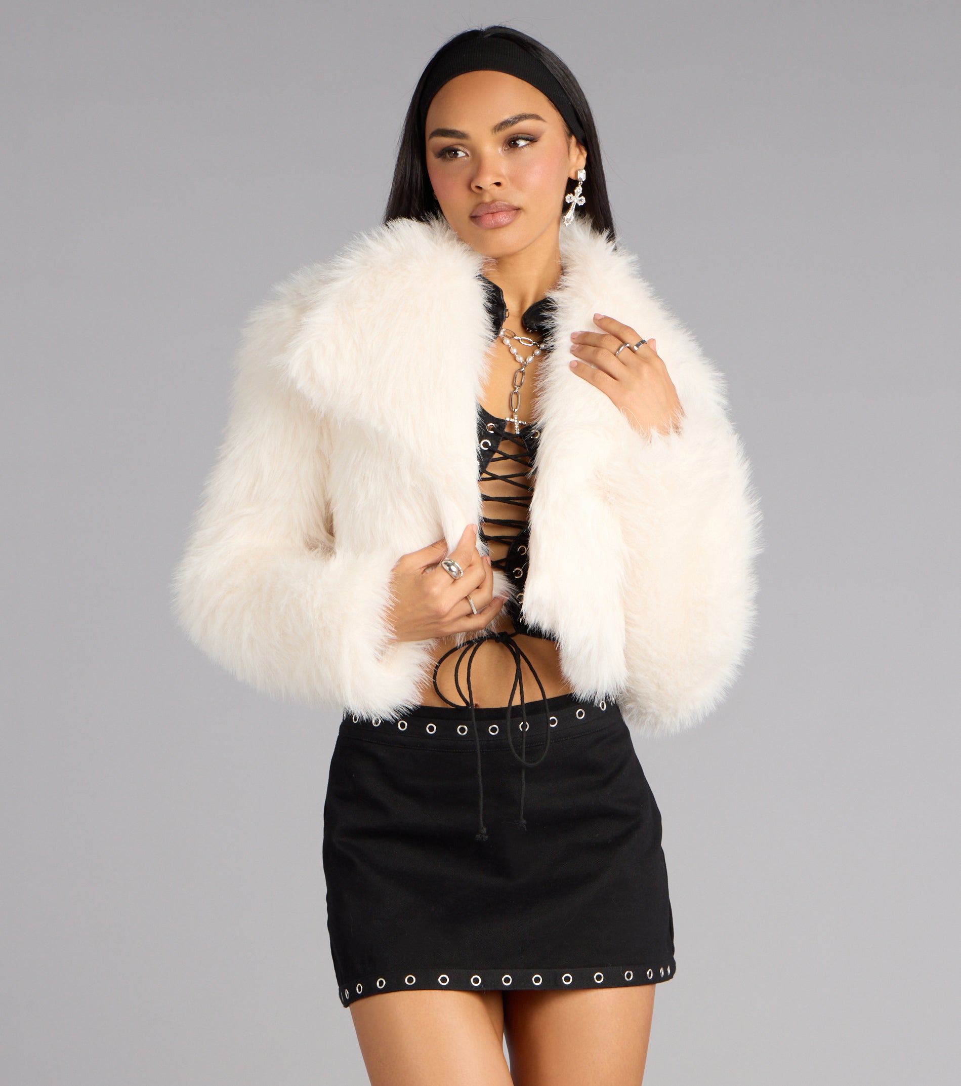 Glam Cropped Faux Fur