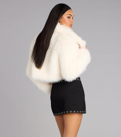 Glam Cropped Faux Fur