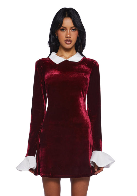 Stunning Red Macchiato Sessions Velvet Dress 