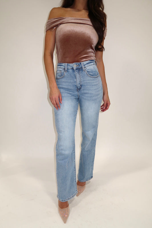 Retro Groove Flare Denim Jeans